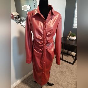 Fashion Nova Faux Leather Dress 👗